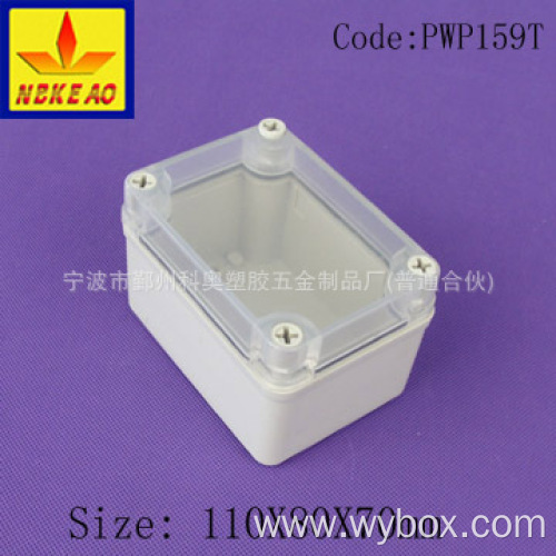 IP65 waterproof enclosure plastic waterproof enclosure box for electronic abs junction box PWP159T with size 110*80*70mm